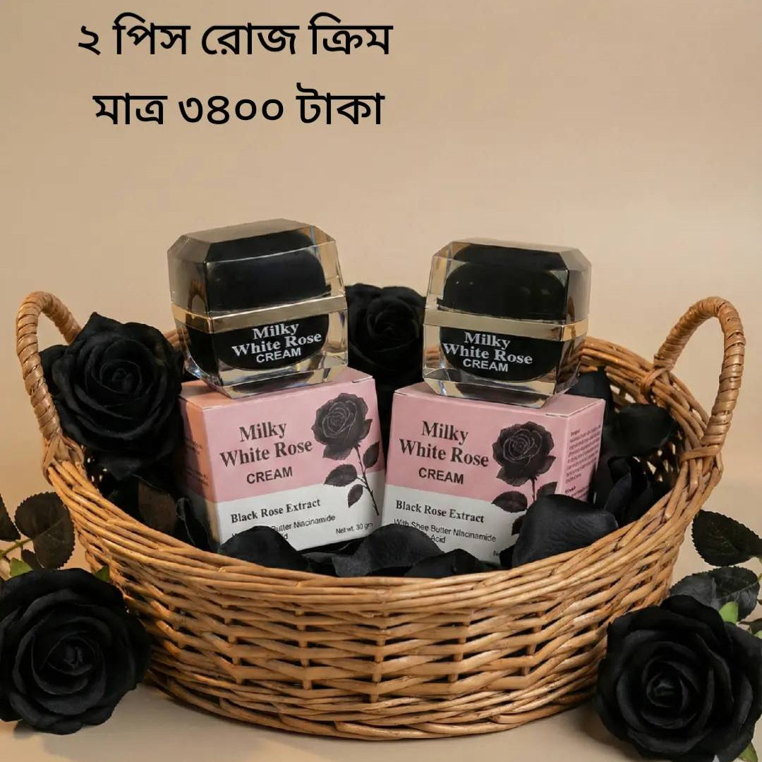 New Milky White Rose Night Cream (2 piece)
