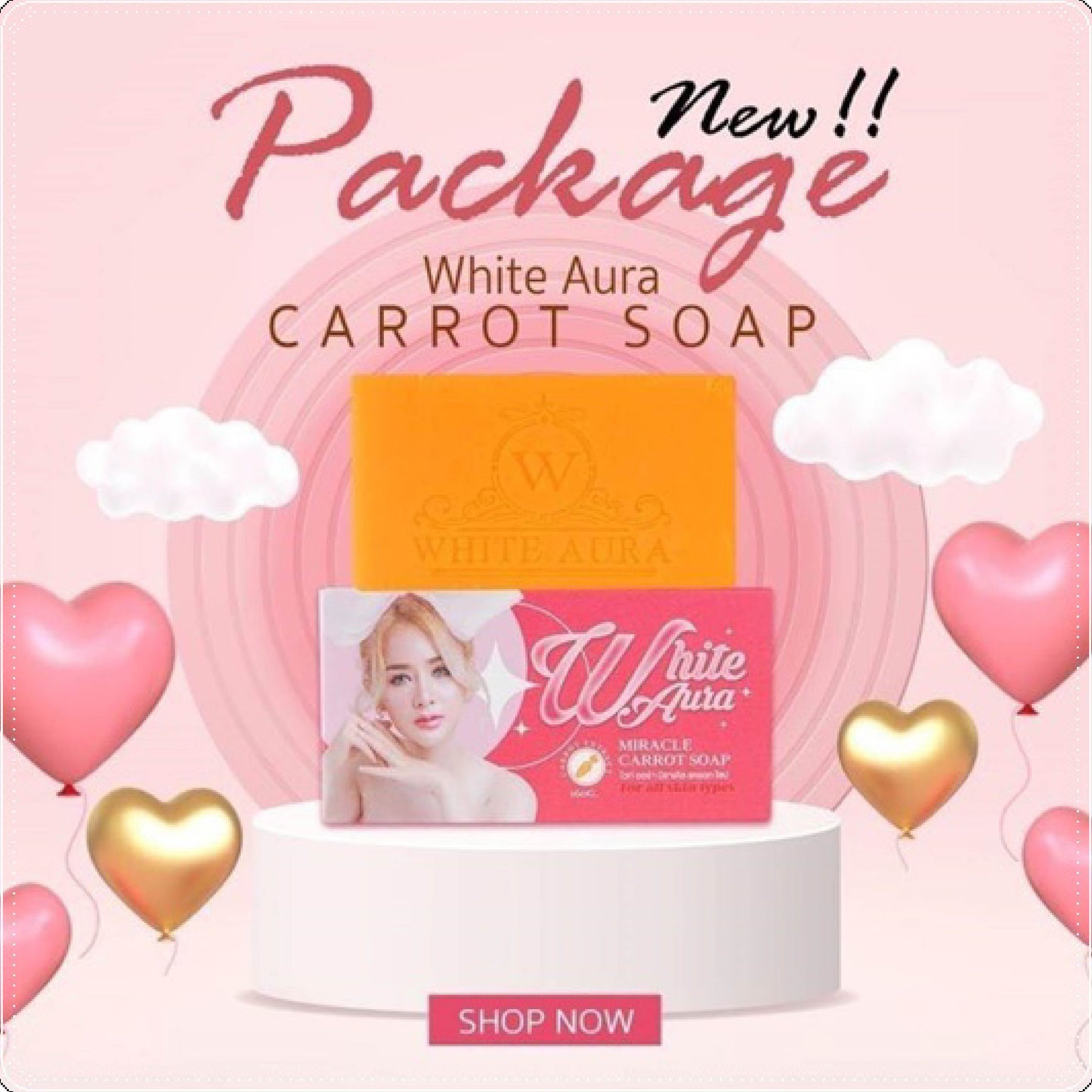 White Aura Miracle Carrot Soap
